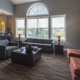 Lounge area at Walnut Crossing clubhouse in Royersford