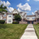 Exterior walkway of Walnut Crossing apartments in Royersford